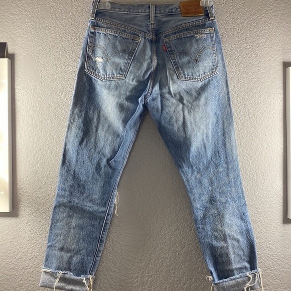 Levi’s 501 Skinny Slim Straight High Rise Jeans - Picture 9 of 13